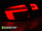 Preview: Voll LED Lightbar Design Rückleuchten für Audi A3 8P Sportback 08-12 rauch/chrom mit dynamischem Blinker
